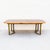 Restored 1970s Burl & Brass Mastercraft Dining Table With Two Leaves, Attributed For Sale - Image 10 of 13