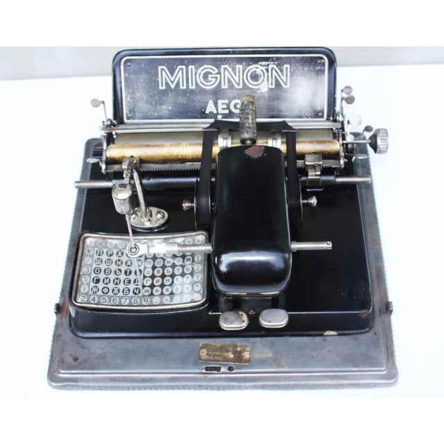 Aeg Mignon Model 4 Index Typewriter with Cyrillic Index, Germany, 1920s For Sale - Image 11 of 11
