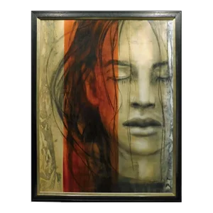 Andre Desjardins "Seasons" Original Oil on Canvas Custom Frame Hand Signed