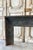 Louis xvi style cast iron fireback or hearth, circa 1880. Beautiful midnight blue patina. Good condition. exterior...