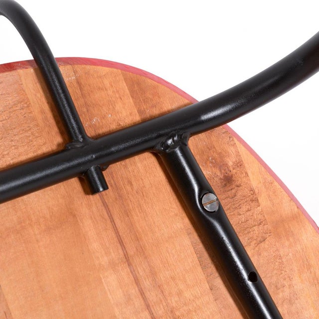 Red Radar Chair attributed to Willy van der Meeren For Sale - Image 13 of 16