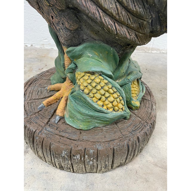 Antique White Rustic Decor Rooster Statue Early 20th C For Sale In Mobile - Image 6 of 8