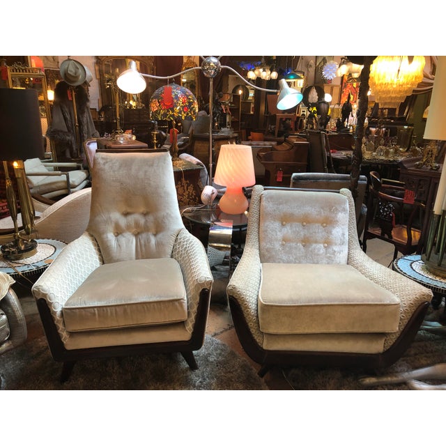 Mid Century Modern Adrian Pearsall His And Hers Lounge Chairs