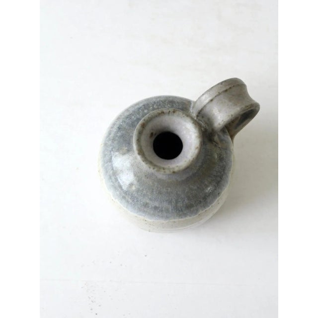 Blue Vintage Studio Pottery Vase For Sale - Image 8 of 11