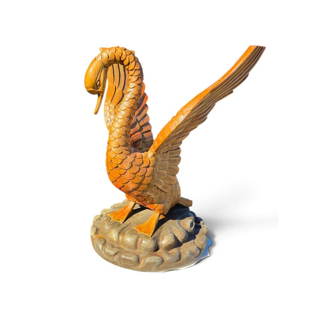 Gold Handmade Italian, Beautiful Swan Center Table Decor. For Sale - Image 8 of 18