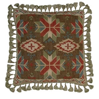 Aubusson Ikat Throw Pillow For Sale