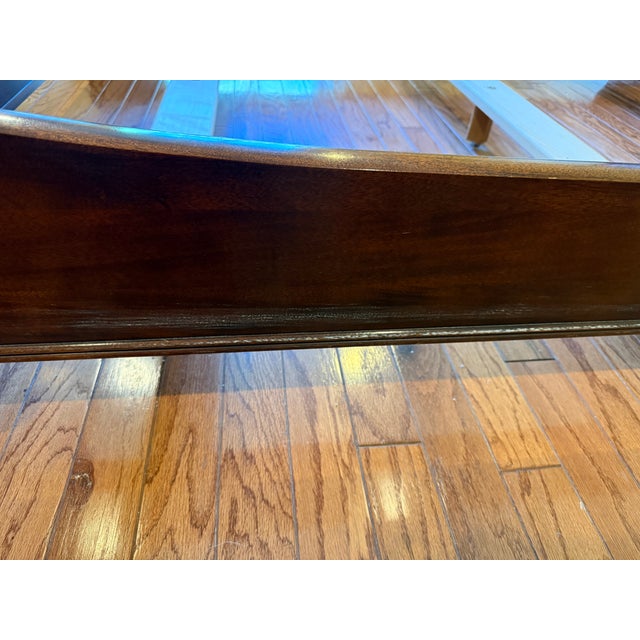 Stickley / E J Audi Mahogany Queen Sleigh Bed - Hampton Full Sheen Finish For Sale - Image 9 of 11