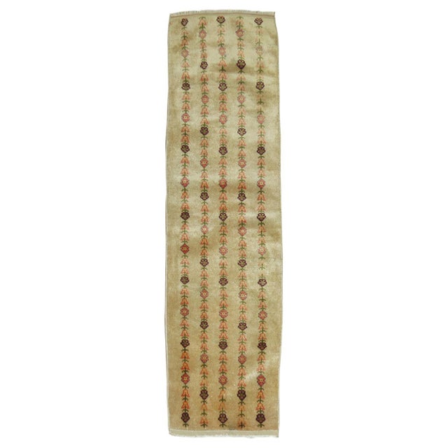 One of a kind small decorative Vintage Turkish konya runner.