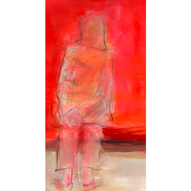 Contemporary “Contemplating Rothko by Trixie Pitts Extra-Large Minimalist Expressionist Oil Painting For Sale - Image 3 of 12