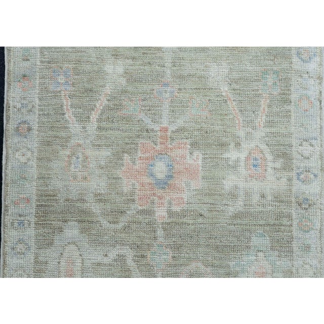 Oushak Rug 2' x 4'3" #17140 For Sale - Image 4 of 8