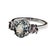 2020s AJD Delicate 3 Carat Oval Aquamarine Accented by White Sapphires Ring Size 8.25 For Sale - Image 5 of 5