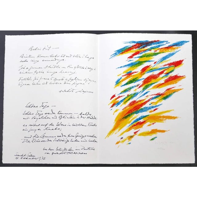 Composition - Original Lithograph by Piero Dorazio - 1972 1976 For Sale - Image 4 of 4