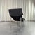 Ikea Skye Chaise Longue in Black Leather attributed to Tord Björklund for Ikea, Sweden, 1980s For Sale - Image 4 of 10