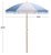 Introducing the Gallo 6.5 ft beach umbrella in a charming baby blue stripe, the perfect companion for your sunny days...