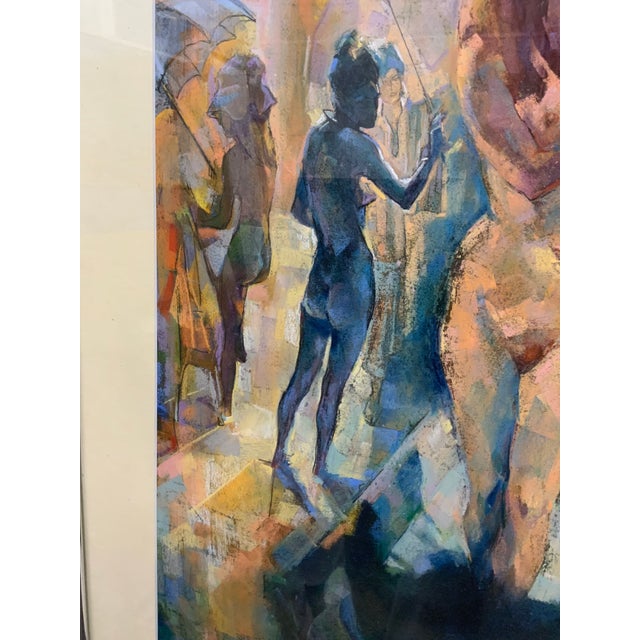 Vintage Pastel and Charcoal Drawing of a Nude For Sale - Image 4 of 13