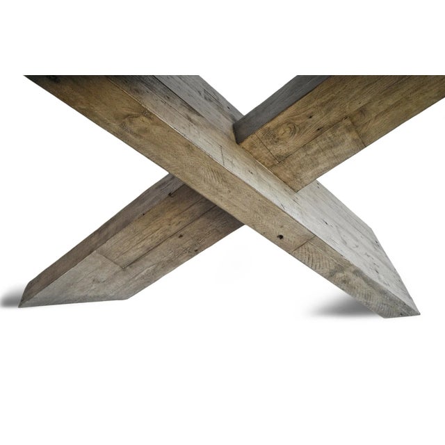 Cairn X-Base Rustic Modern Console Table For Sale In Los Angeles - Image 6 of 12