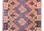 A wonderful mid-20th century Persian Afghani Kilim with an all over diamond pattern woven with an indigo diamond zigzag...
