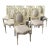 8 Vintage French Louis XV Gustavian White Chippendale Carved Chairs or 6 Chairs For Sale