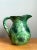 Vintage Green Leaf Motif Ceramic Pitcher For Sale In West Palm - Image 6 of 13