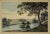 Antique 1793 Joseph Farington River Thames Hand-Colored Aquatint Walton Bridge Boydell This rare 1793 topographical print...