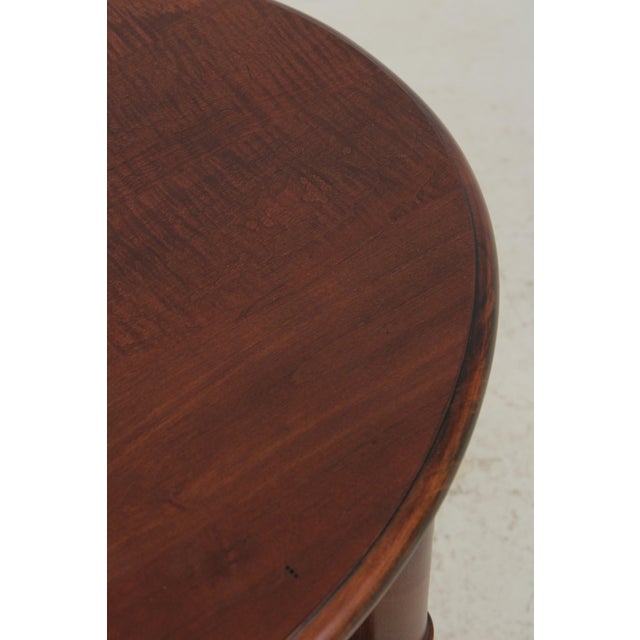 Wood Ethan Allen Freeport Cane Shelf End Table For Sale - Image 7 of 14