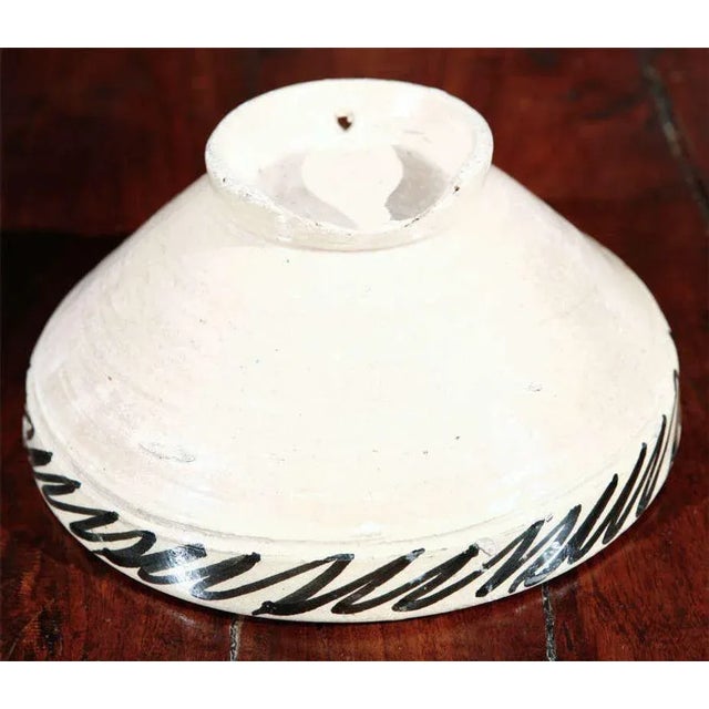Ceramic Handcrafted Antique Moroccan Couscous Bowl From Fez, 19th Century For Sale - Image 7 of 9