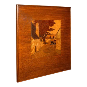 1910's Edwardian Antique Landscape Panel
