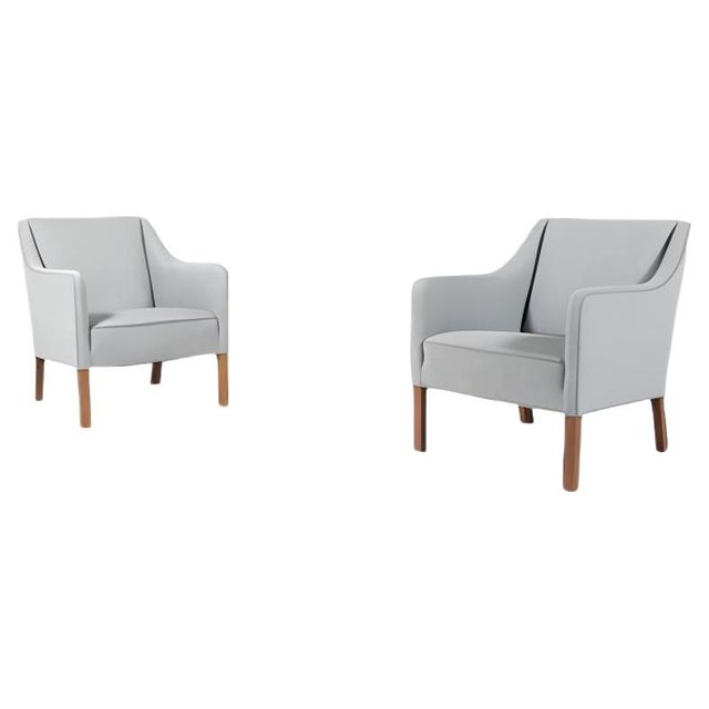 Danish Club Chairs from Einar Larsen, Set of 2 For Sale - Image 12 of 12