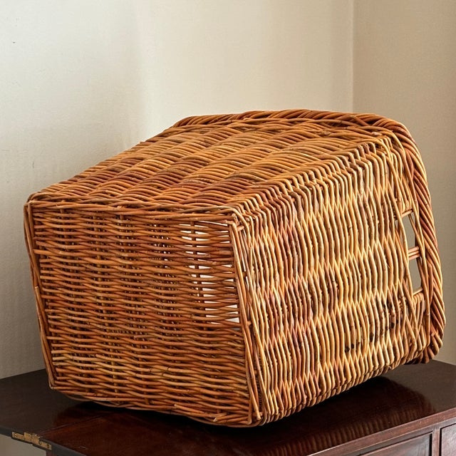 Vintage French-Style Storage / Kindling Basket For Sale - Image 11 of 11