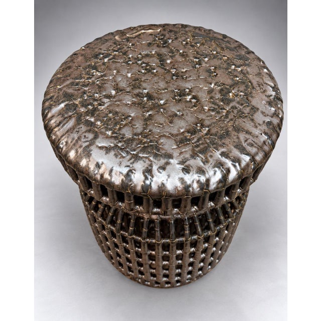 Silver Aaron Chairside Table For Sale - Image 8 of 10
