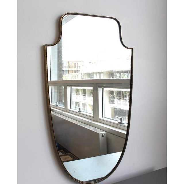 Vintage Italian Wall Mirror with Beading by Gio Ponti, 1960s For Sale - Image 13 of 13