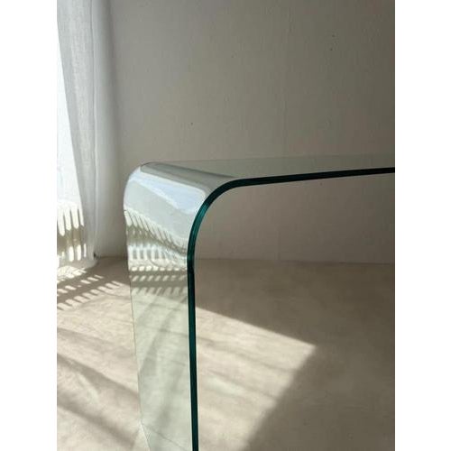 Italian Glass Side Table, 1980s For Sale - Image 4 of 11
