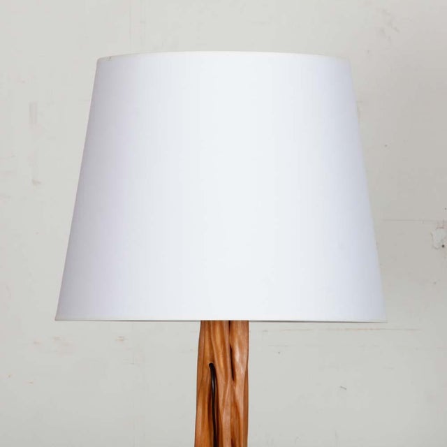 Floor Lamp in Sacred Wood, 1960 For Sale - Image 6 of 7