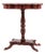 Antique Mahogany Side Table with Turned Pedestal Base and Profiled Top For Sale
