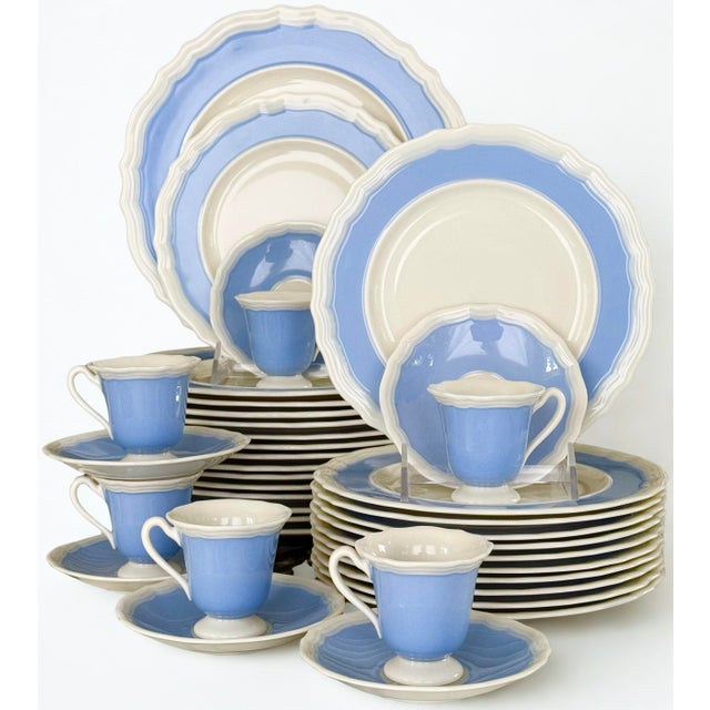 Antique Art Deco Lenox Periwinkle Blue High Fired Porcelain Dish Lot - 39 Pieces For Sale - Image 14 of 16