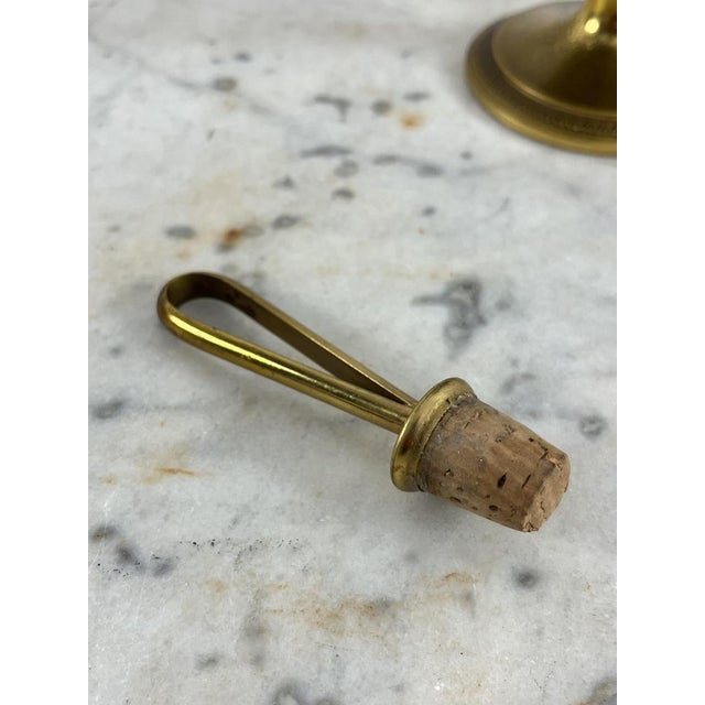 Mid-Century Parchment and Brass Jug attributed to Aldo Tura, 1950s For Sale - Image 6 of 9