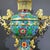 Metal Late 20th Century Pair of Gilt Bronze Cloisonné Enamel Palace Lantern Incense Burners For Sale - Image 7 of 10