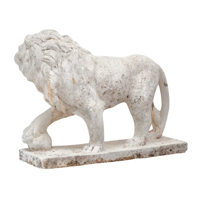 French Art Deco Period Lion Sculptures For Sale In Austin - Image 6 of 9
