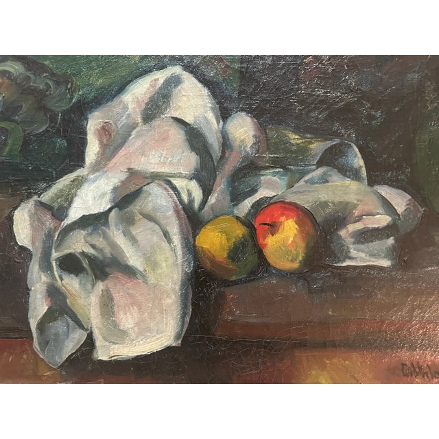 1910s "Still Life With Apples" by Karl Dillinger(German,1882-1941) C.1915 For Sale - Image 5 of 10