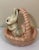 Vintage Florentine Art Studio Pottery Sculpture Rabbit Bunny in Easter Basket For Sale - Image 11 of 12