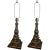 Silver Iron Silver Leaf Architectural Elements Adapted as Lamps, 19th Century - a Pair For Sale - Image 8 of 8