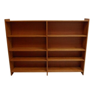 Vintage Dutch Oak Open Bookcase, 1950s For Sale