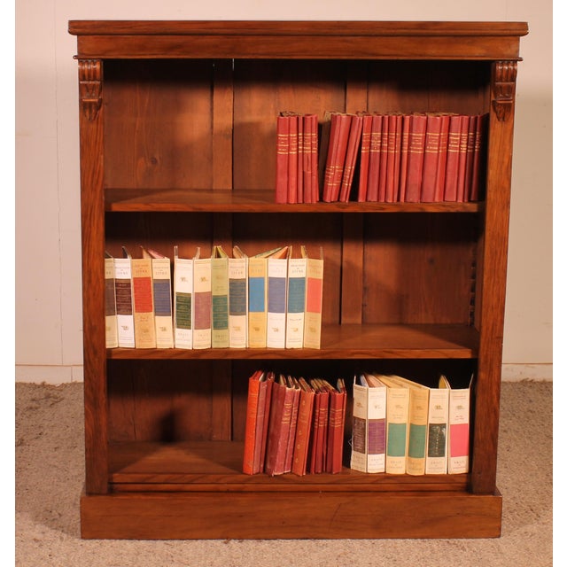 Open Bookcase in Walnut, 19th Century For Sale - Image 6 of 13
