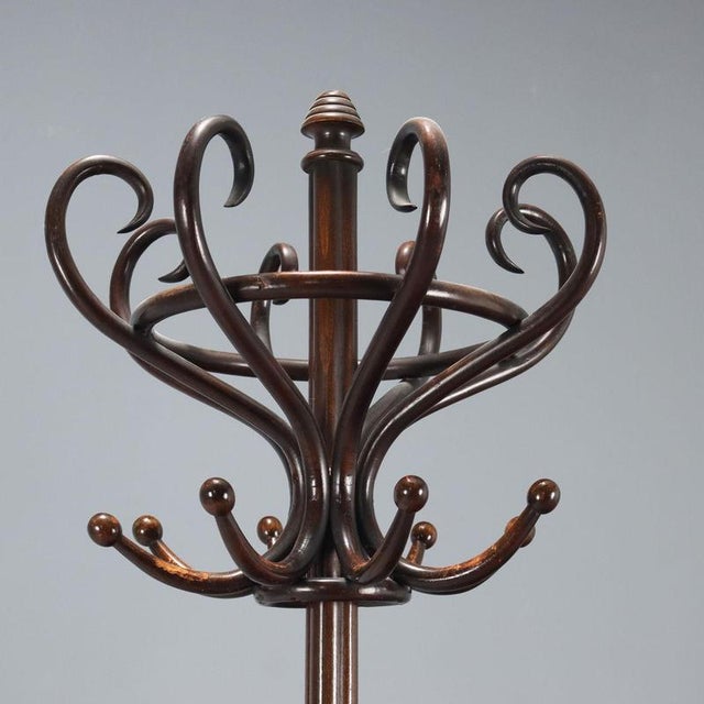 Beech Standing Coat Rack For Sale - Image 3 of 8