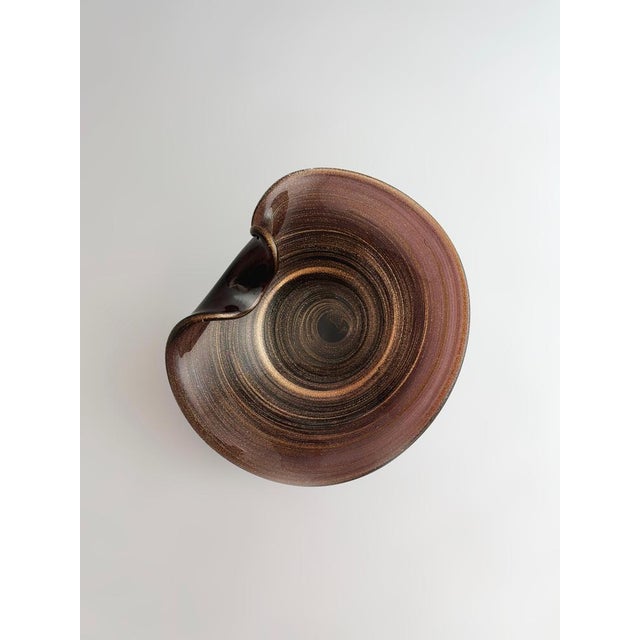 Metal Large Murano Glass Centrepiece Bowl from Alfredo Barbini, Italy, 1970s For Sale - Image 7 of 12