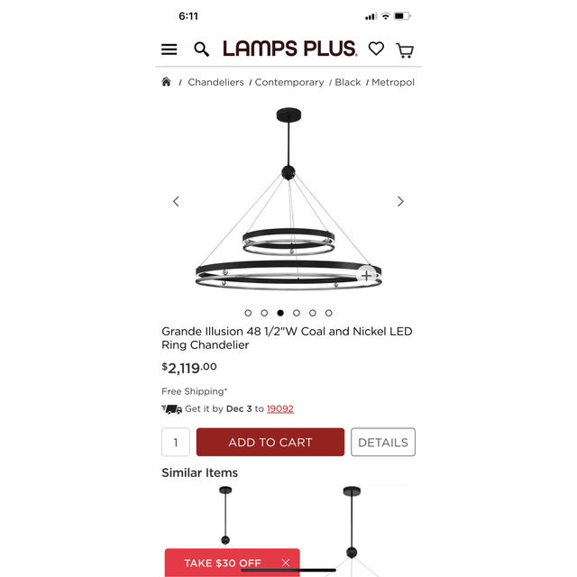 Lights Grande Illusion 2 Light 49" Wide Led Ring Chandelier For Sale - Image 7 of 8