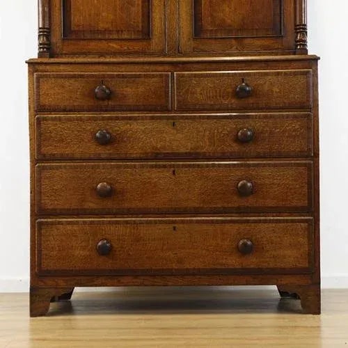 Vintage Oak Cabinet For Sale - Image 10 of 12