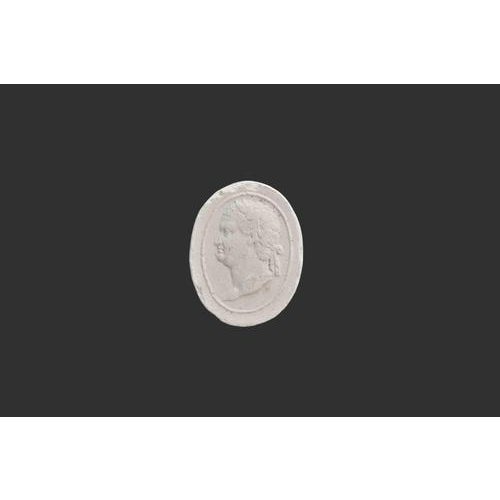 Ancient Neoclassical Cameo Intaglio in biscuit. Italy, 19th Century. Good condition.