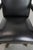 English Style Black Cowhide and Wooden Chesterfield Swivel Office Chair For Sale - Image 6 of 18