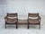 1970s, Danish design by Kristian Vedel. Modular sofa set with side table, model Modus. Furniture leather, teak wood,...